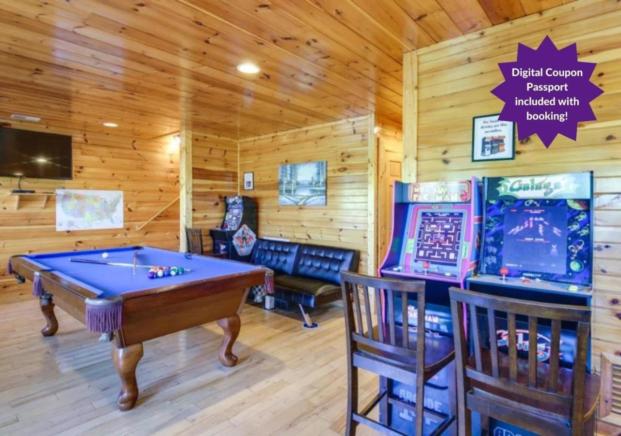 Fabulous Pet-Friendly, Family Cabin With Outdoor Kitchen, Hot Tub, Sauna, Fireplace, Theater Room, Arcade, Pool Table, And Fire Pit Within Minuties Of Dollywood Sevierville Exterior foto